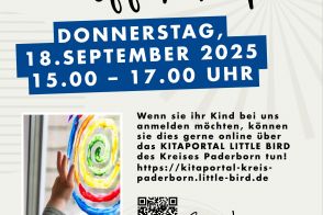 Wir laden herzlich ein zum Tag der offenen Tür am Donnerstag, 18.September 2025 von 15.00 - 17.00 Uhr.