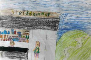 Helfende Hände gemaltes Bild